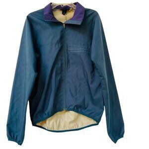 Patagonia Jacket Womens Medium Blue Windbreaker Jacket Nylon Light Outdoor